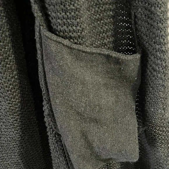 14th & Union Women's Cable Knit Long Length Open Front Cardigan Medium - Picture 4 of 5